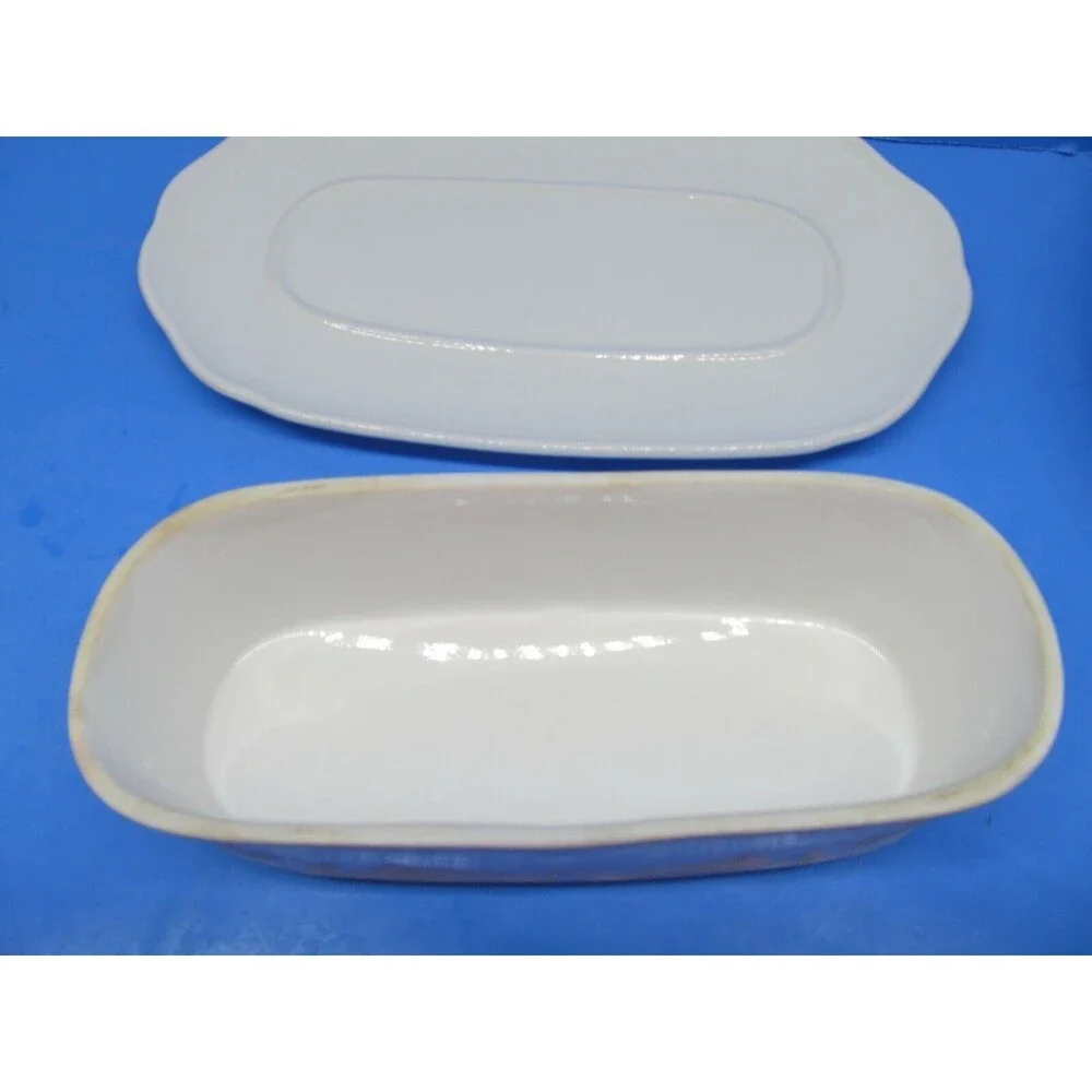 Johnson Brothers Richmond White Covered Butter Dish Discontinued pattern